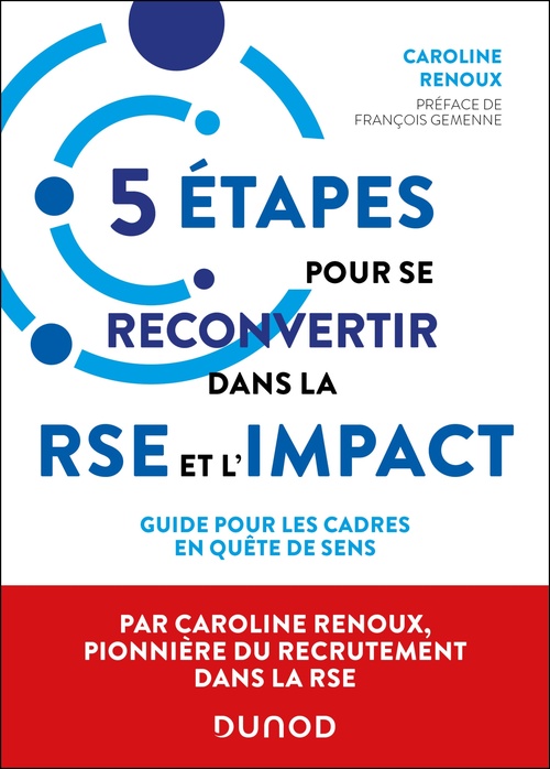 ebook cover of 5 étapes pour se reconvertir dans la RSE et l'impact, by Caroline Renoux