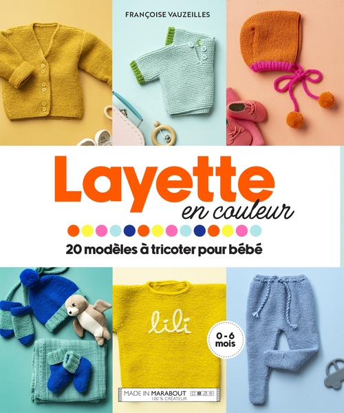 Couverture ebook de Layette en couleur, de Françoise Vauzeilles
