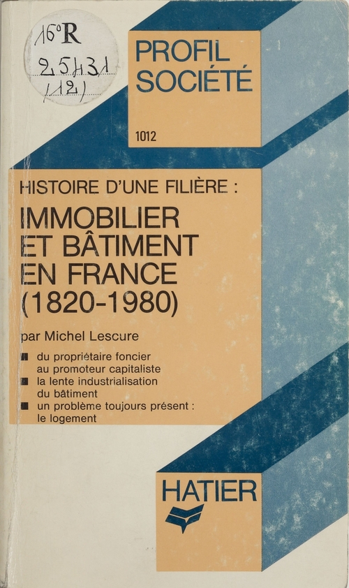 ebook cover of Histoire d'une filière, by Michel Lescure