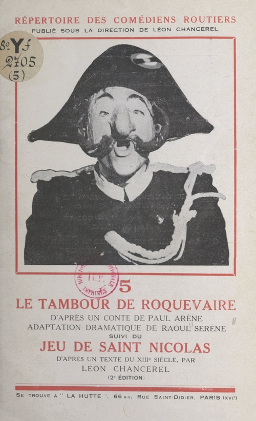 ebook cover of Le tambour de Roquevaire, by Paul Arène, Léon Chancerel