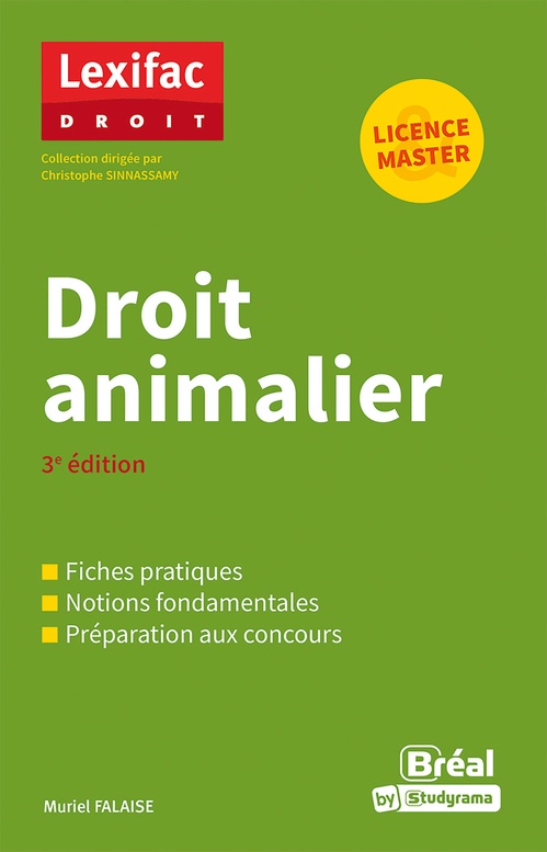 ebook cover of Droit animalier - Licence, Master, by Muriel Falaise