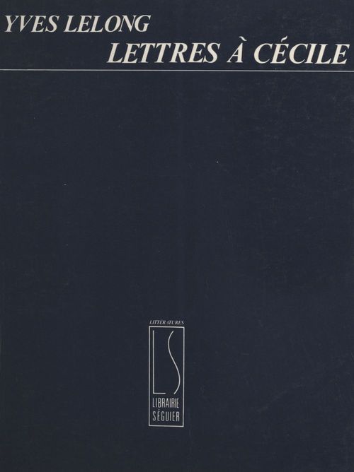 ebook cover of Lettres à Cécile, by Lelong