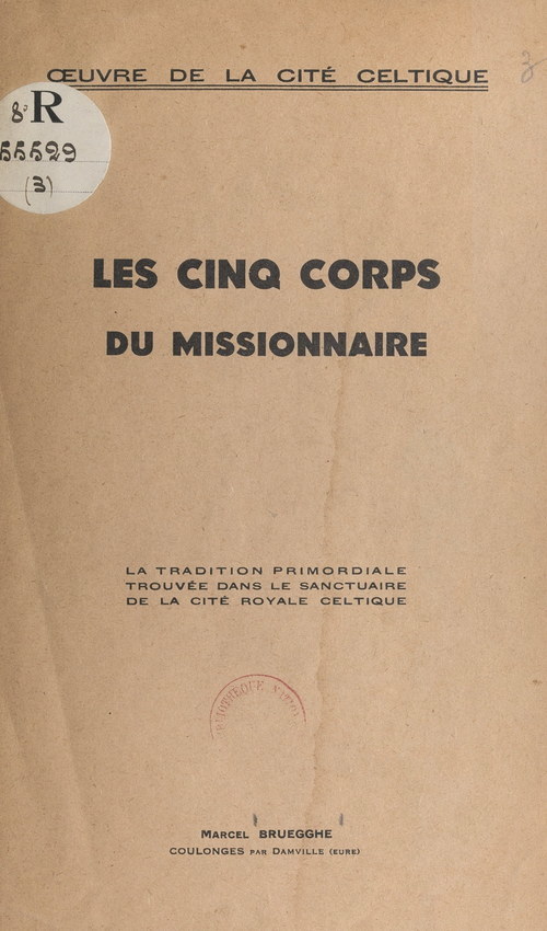 ebook cover of Les cinq corps du Missionnaire, by Marcel Bruegghe