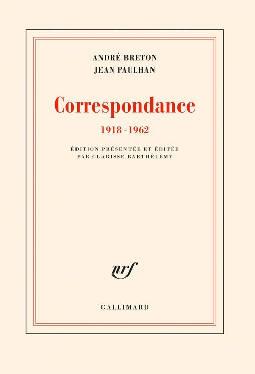 ebook cover of Correspondance (1918-1962), by André Breton, Jean Paulhan