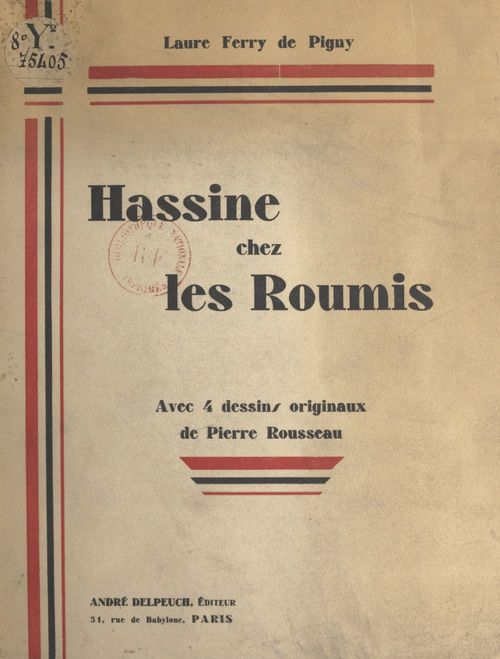 ebook cover of Hassine chez les Roumis, by Laure Ferry De Pigny