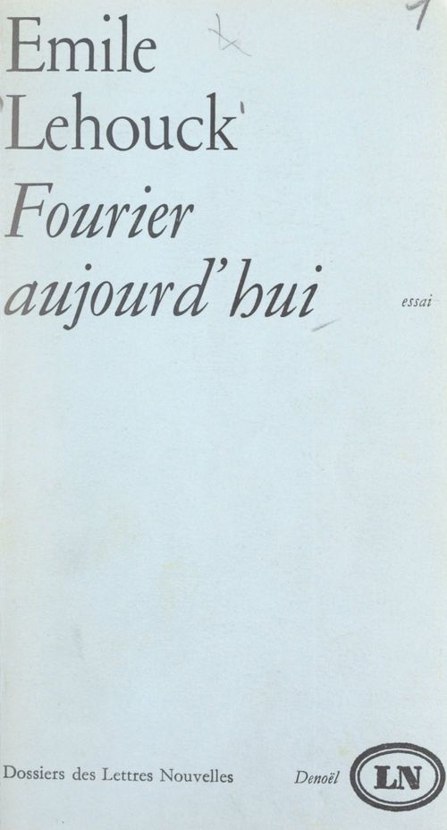ebook cover of Fourier, aujourd'hui, by Emile Lehouck