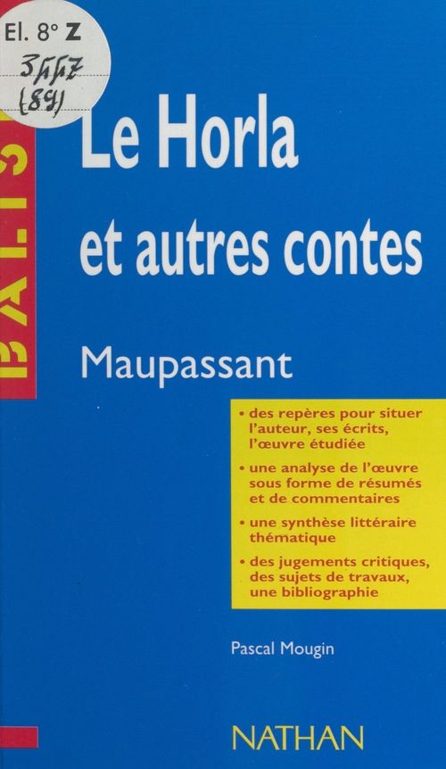 ebook cover of Le Horla et autres contes, by Pascal Mougin
