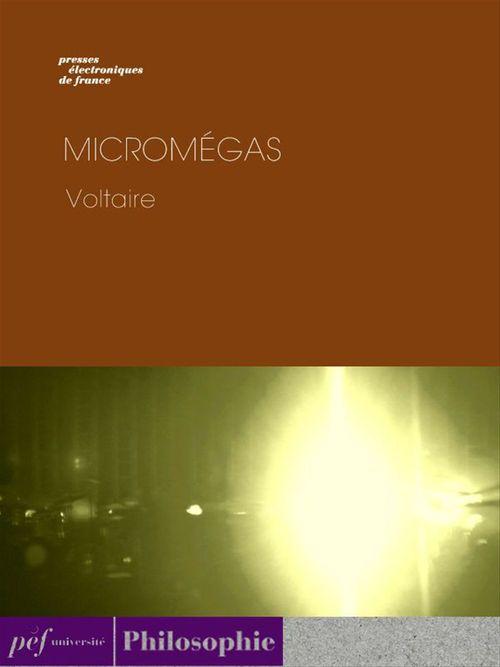 ebook cover of Micromégas, by Voltaire