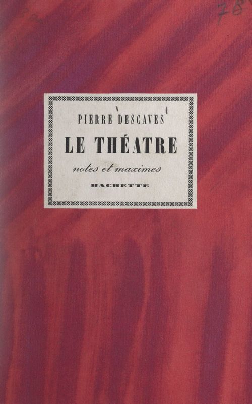 Couverture ebook de Le théâtre, de Pierre Descaves