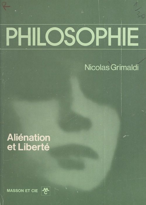 ebook cover of Aliénation et liberté, by Nicolas Grimaldi