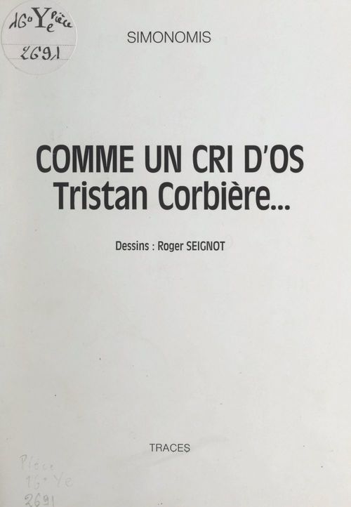 Couverture ebook de Comme un cri d'os, de Simonomis