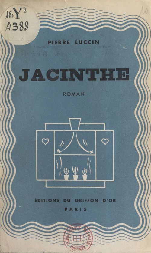 ebook cover of Jacinthe, by Pierre Luccin