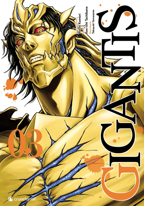Couverture ebook de Gigantis T03, de Yoichi Komori, Ken-ichi Tachibana, Takayuki Yamamoto