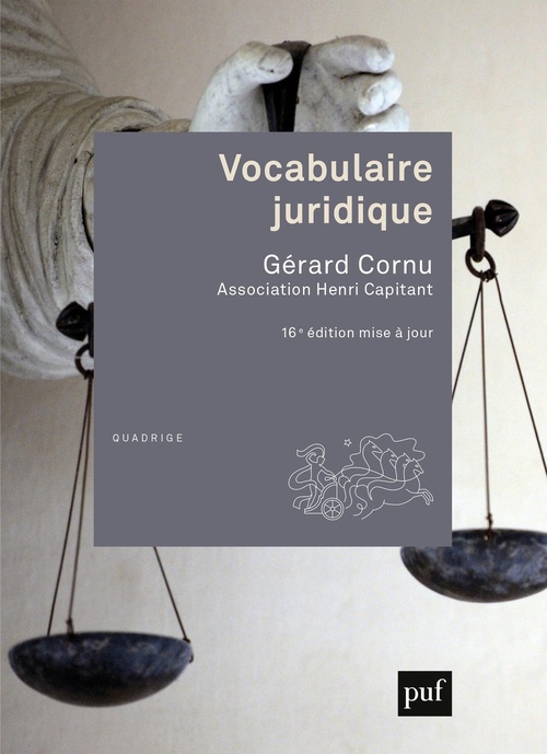 ebook cover of Vocabulaire juridique, by Gérard Cornu
