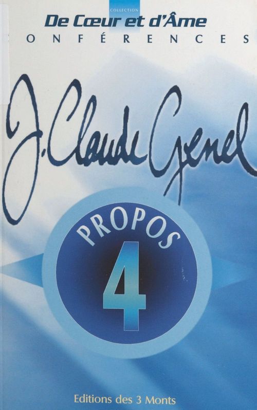 ebook cover of Propos (4), by Jean-claude Genel
