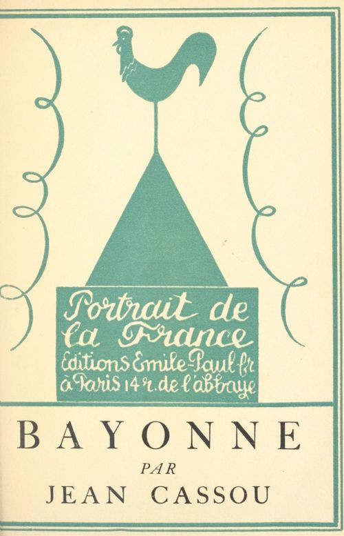 ebook cover of Bayonne, by Jean Cassou