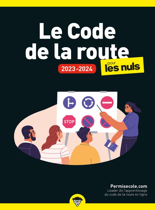Couverture ebook de Le Code de la route 2023-2024 poche pour les Nuls, de Permisecole.com