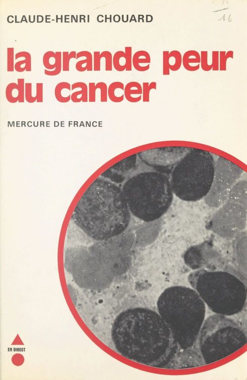 ebook cover of La grande peur du cancer, by Claude-Henri Chouard