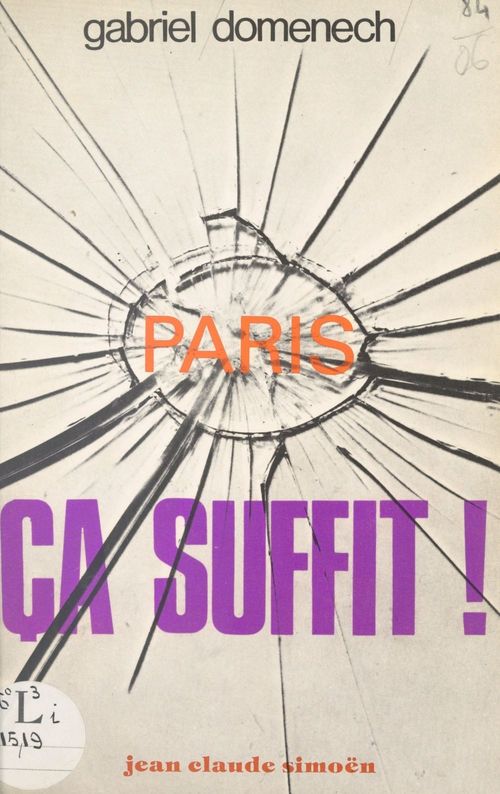 Couverture ebook de Paris, ça suffit !, de Gabriel Domenech
