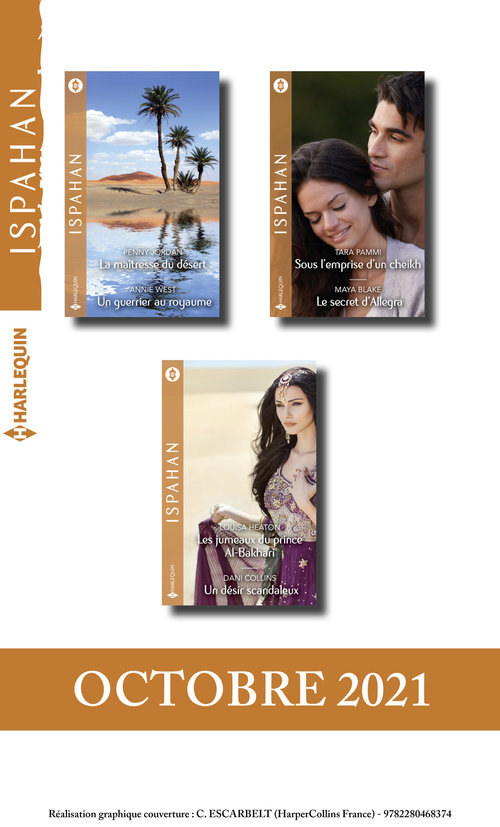 Couverture ebook de Pack mensuel ISPAHAN : 6 romans (Octobre 2021), de Collectif