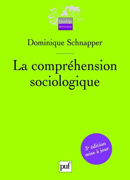 Couverture ebook de La compréhension sociologique, de Dominique Schnapper