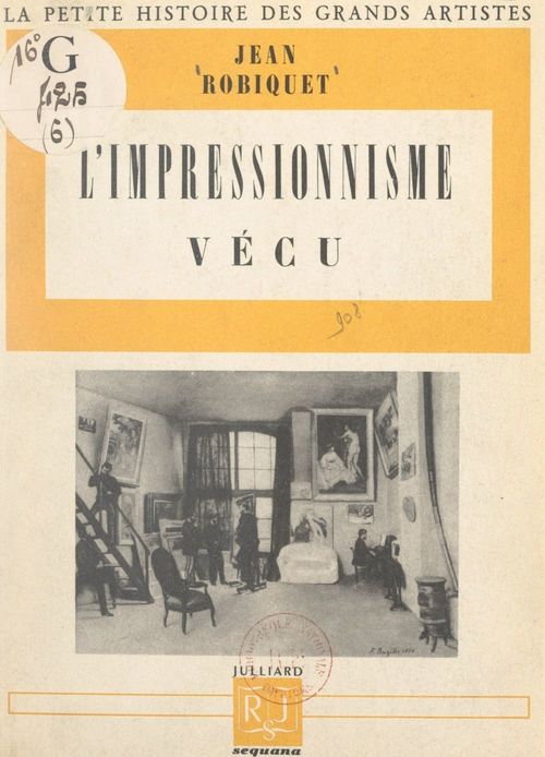 ebook cover of L'impressionnisme vécu, by Jean Robiquet