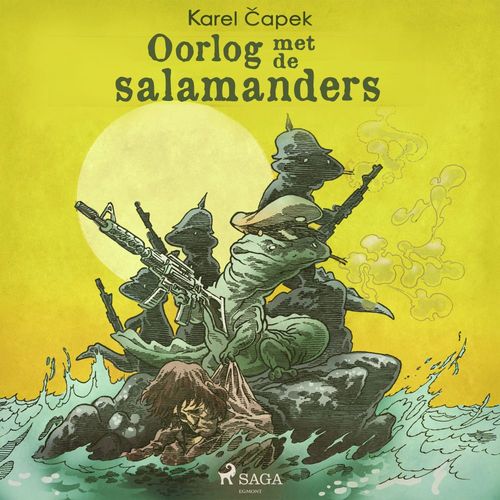 audiobook cover of Oorlog met de salamanders, by Karel Capek