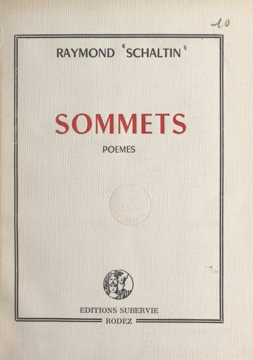 Couverture ebook de Sommets, de Raymond Schaltin