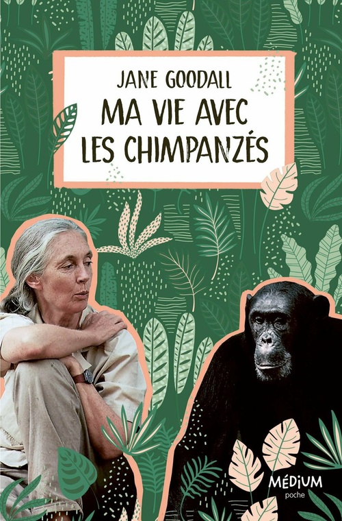 Couverture ebook de Ma vie avec les chimpanzés, de Jane Goodall
