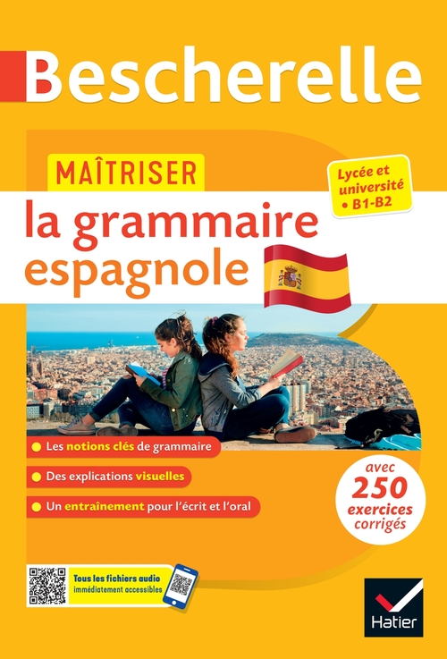 Couverture ebook de Bescherelle - Maîtriser la grammaire espagnole  (grammaire & exercices), de Pilar Carrasco Thierry, Micheline Débent Poujoulat