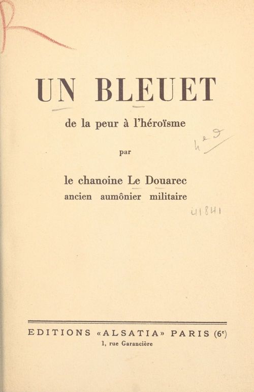 Couverture ebook de Un bleuet, de Francois Le Douarec