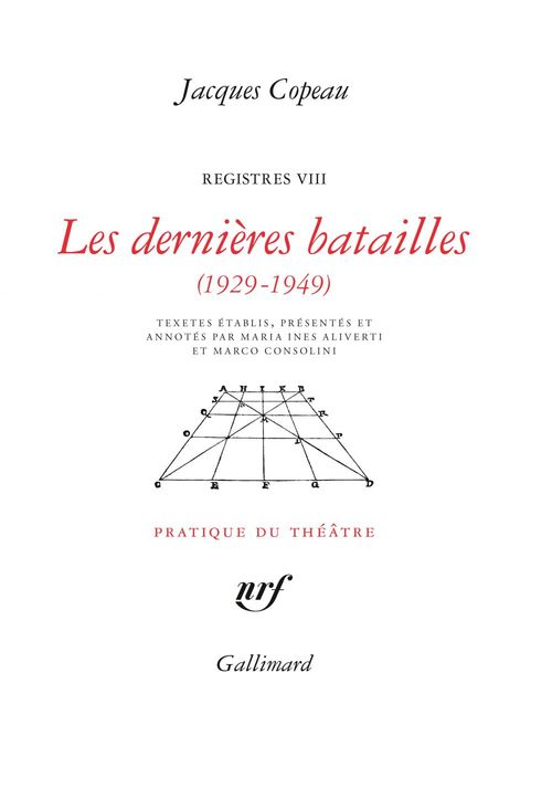 Couverture ebook de Les dernières batailles (1929-1949), de Jacques Copeau