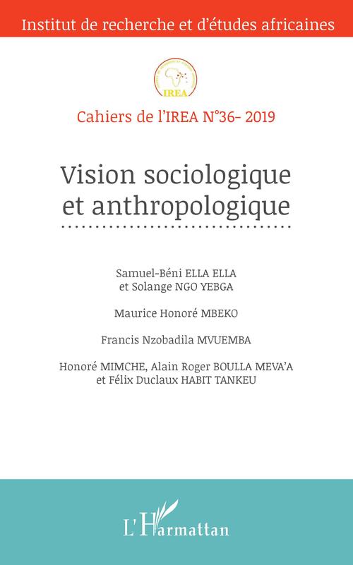 Couverture ebook de Vision sociologique et anthropologique, de Collectif