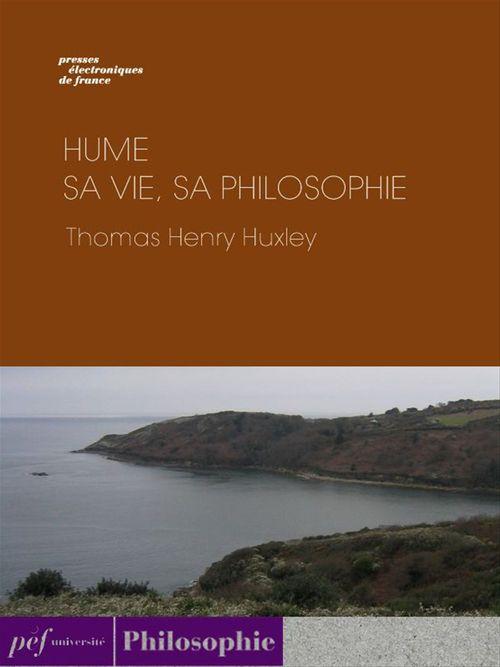 ebook cover of Hume - Sa vie, sa philosophie, by Thomas henry Huxley