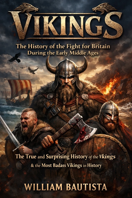 ebook cover of Vikings: The History of the Fight for Britain During the Early Middle Ages, by William Bautista