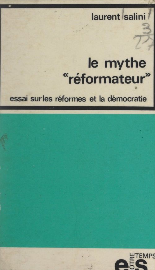 ebook cover of Le mythe réformateur, by Laurent Salini