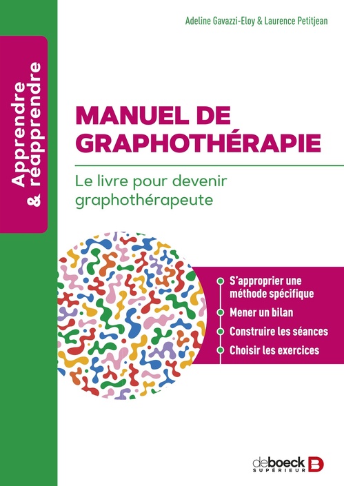 ebook cover of Manuel de graphothérapie, by Adeline Gavazzi Eloy, Laurence Petitjean