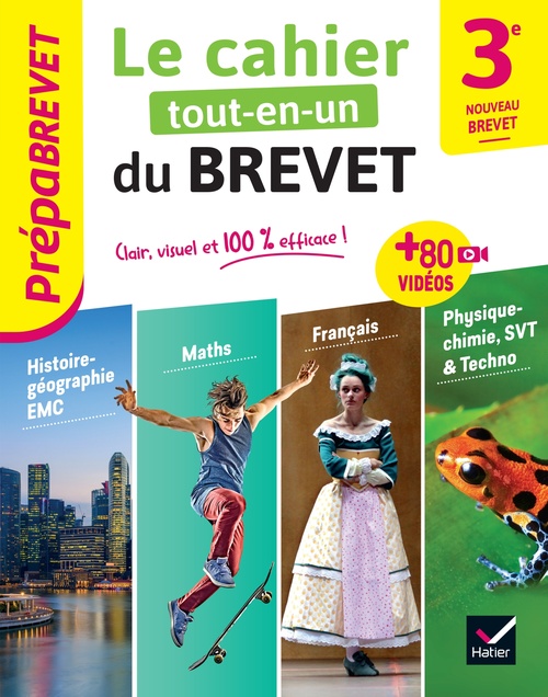 Couverture ebook de Prépabrevet - Le Cahier Tout-en-un du Brevet - Brevet 2027, de Collectif