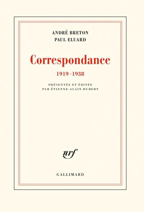 Couverture ebook de Correspondance (1919-1938), de André Breton, Paul Eluard