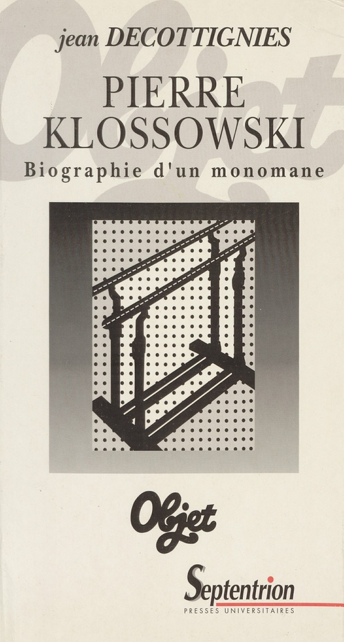 ebook cover of Pierre Klossowski, by Jean Decottignies