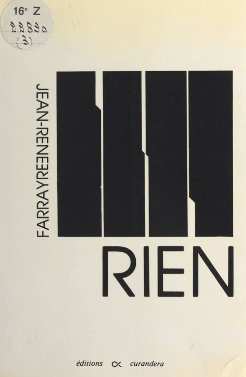 ebook cover of Rien, by Jean-rené Farrayre