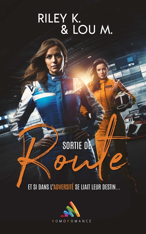 Couverture ebook de Sortie de route, de Homoromance Editions, Lou M., Riley K.