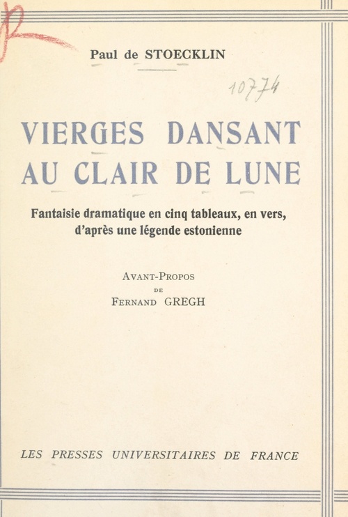 ebook cover of Vierges dansant au clair de lune, by Paul De Stoecklin