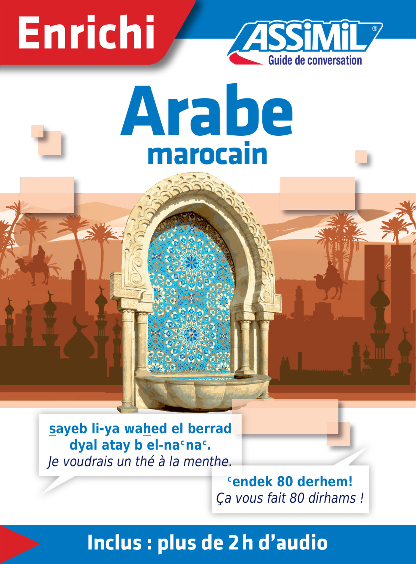 Couverture ebook de Arabe marocain - Guide de conversation, de Michel Quitout