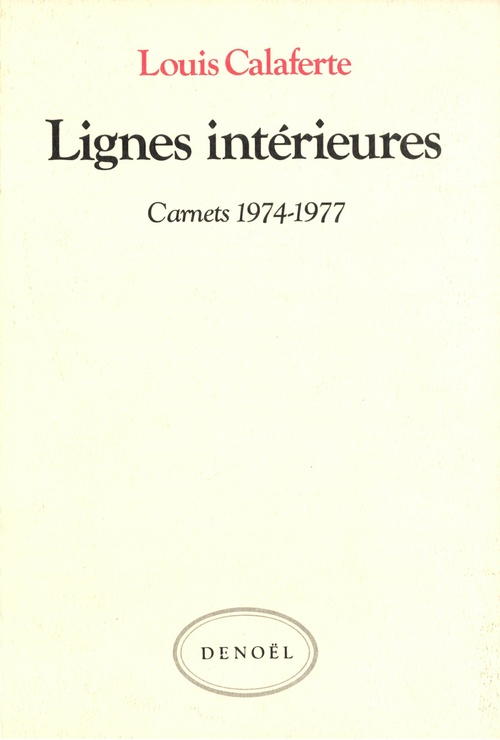 ebook cover of Lignes intérieures, by Louis Calaferte