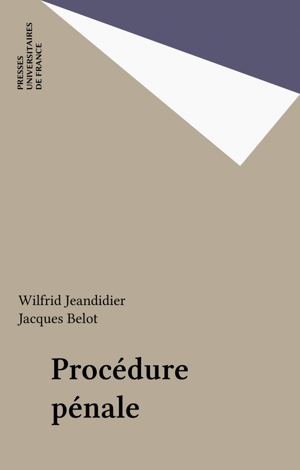 ebook cover of Procédure pénale, by