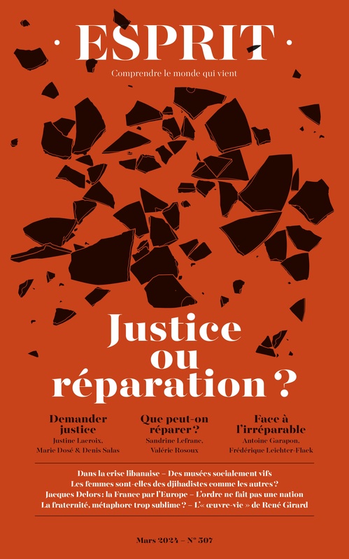 ebook cover of Esprit - Justice ou réparation ?, by Collectif