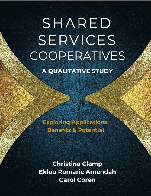 Couverture ebook de Shared Services Cooperatives: A Qualitative Study, de Christina Clamp