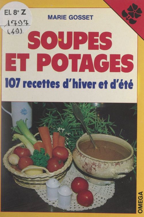 Couverture ebook de Soupes et potages, de Marie Gosset