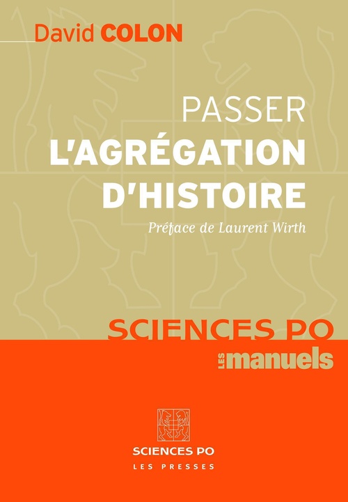 ebook cover of Passer l'agrégation d'histoire, by David Colon